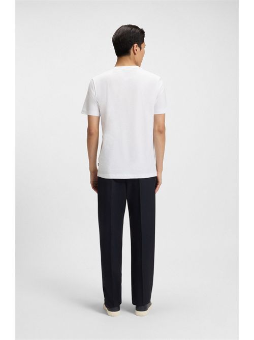 T-shirt in jersey di cotone con logo BOSS | THOMPSON 01/100-50468347